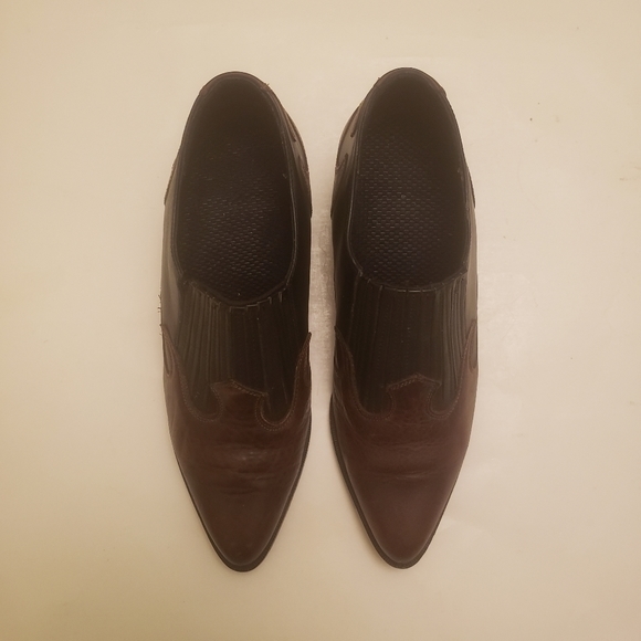 Dingo Western Style Black brown Leather ankle‎ Booties - Picture 2 of 12